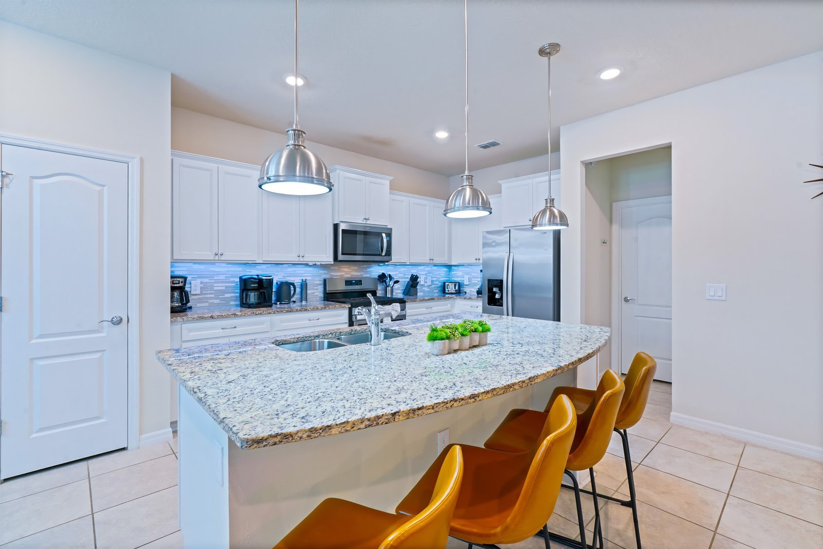 Granite counters and essentials for easy family meals